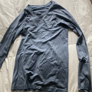 Icy blue long sleeve swiftly tech shirt